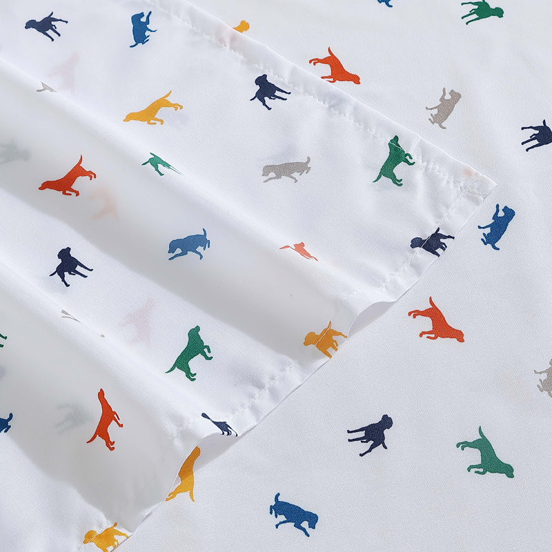 Eddie Bauer Kids Sheet Sets, Queen Sheet Set with 2 Standard Pillowcases, Buddy The Dog