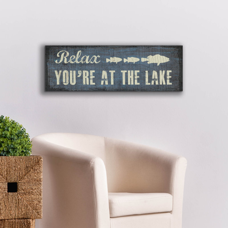 «Lake» par Erin Clark, art mural sur toile, H 12 po x l 36 po x P 0,75 po