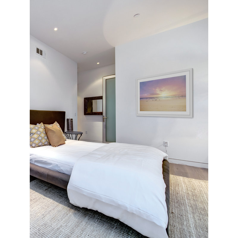 Print, 41cm H x 61cm W x 3.81cm D, White, White Framed