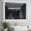 Miroir de salle de bain sans cadre à DEL, miroir intelligent-566337160-566337165-566337161