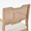 Ensemble de 2 chaises de salle à manger Farmhouse, rembourrées avec dossier en rotin pour plus de confort et de style, brun
