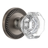 Grandeur Newport Rosette Double Dummy with Chambord Crystal Door Knob