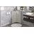 Oak Triangle Bathroom Storage Cabinet With Adjustable Shelves, Freestanding Floor Cabinet For Home Kitchen-1141574101