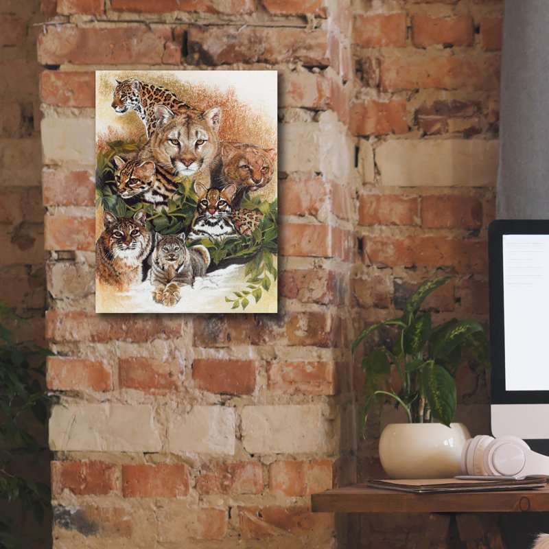 «Feline Rhapsody» par Barbara Keith, H 16 po x l 12 po x P 0,75 po