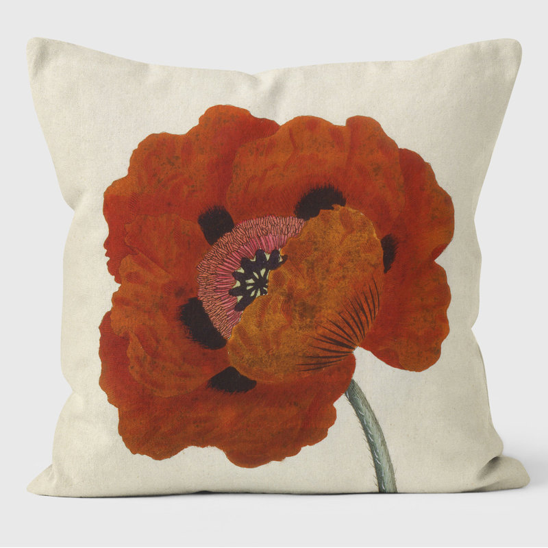Eastern Poppy - Botanical Cushion