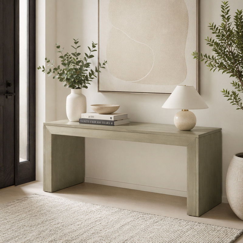Banc de salle à manger en bois, 48 pouces, Gris + taupe