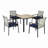All Weather 5-Piece Patio Dining Table Sets With Umbrella Hole-948601706