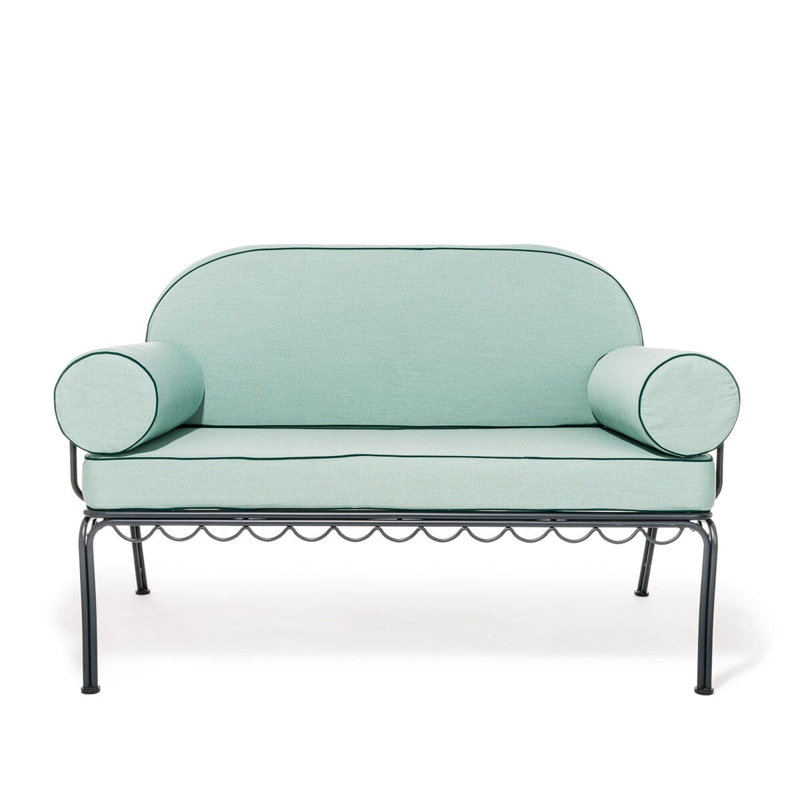 Love Seat Slip Cover Set, Teal/Green Acrylic