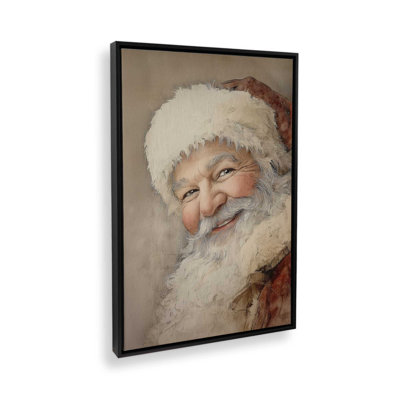 «Jolly Saint Nick», reproduction d'art sur toile