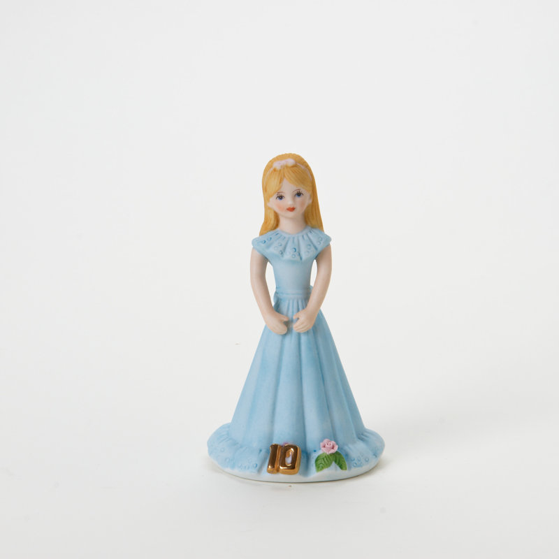 Figurine 5,5 po H 5,5 po, Jaune/bleu