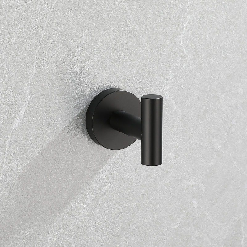 5 Piece Bathroom Towel Rack - Aluminium Matte Black Wall Mount , Corrosion For Different Areas Easy Installation Guide For Simple Design, Quality Multiple Rooms Process