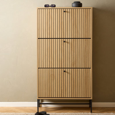 Roscigno 9 Pair Flip Down Shoe Storage