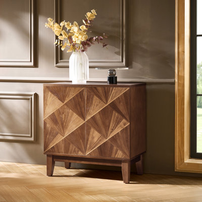 Armoires Mid-Century modernes de 30 po de largeur avec tablettes réglables et portes magnétiques à pousser