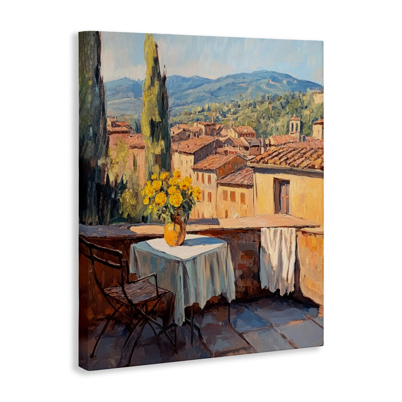 Petit déjeuner sur la toile, conception de Petal Prints Design, H 20 po x l 16 po
