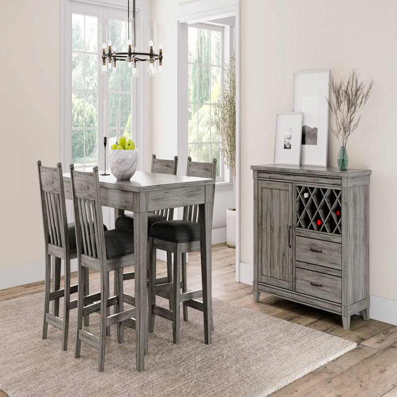 Armoire à vin rustique avec rangement Rustic