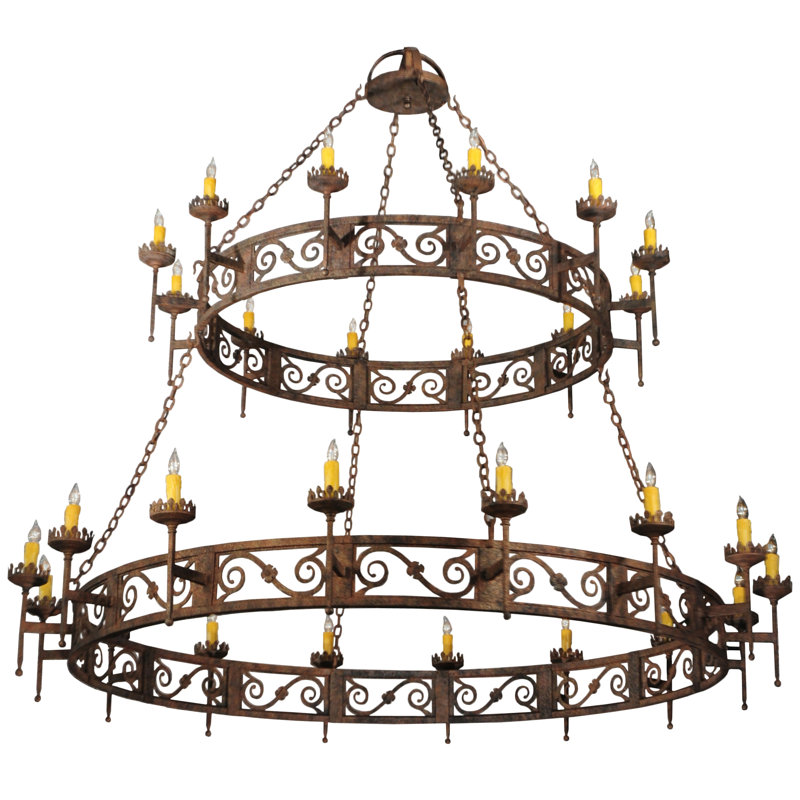 Rustic Lodge 16 - Light Chandelier