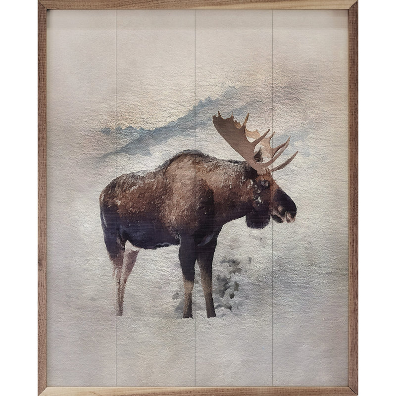 Watercolor Moose, H 10 po x l 8 po