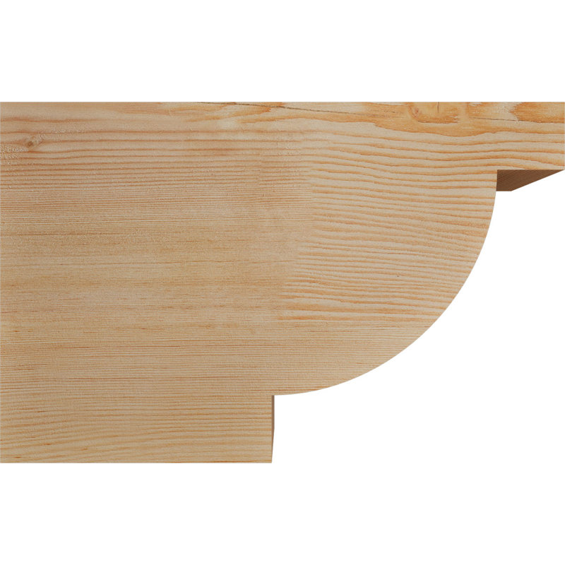 Queue de chevron lisse l 3 3 po x H 12 po x L 18 po, sapin Douglas, Sapin de Douglas, H 12 po x l 18 po x P 3,5 po