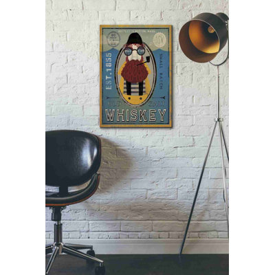 «Fisherman IV Old Salt Whiskey» par Ryan Fowler, impression sur toile tendue