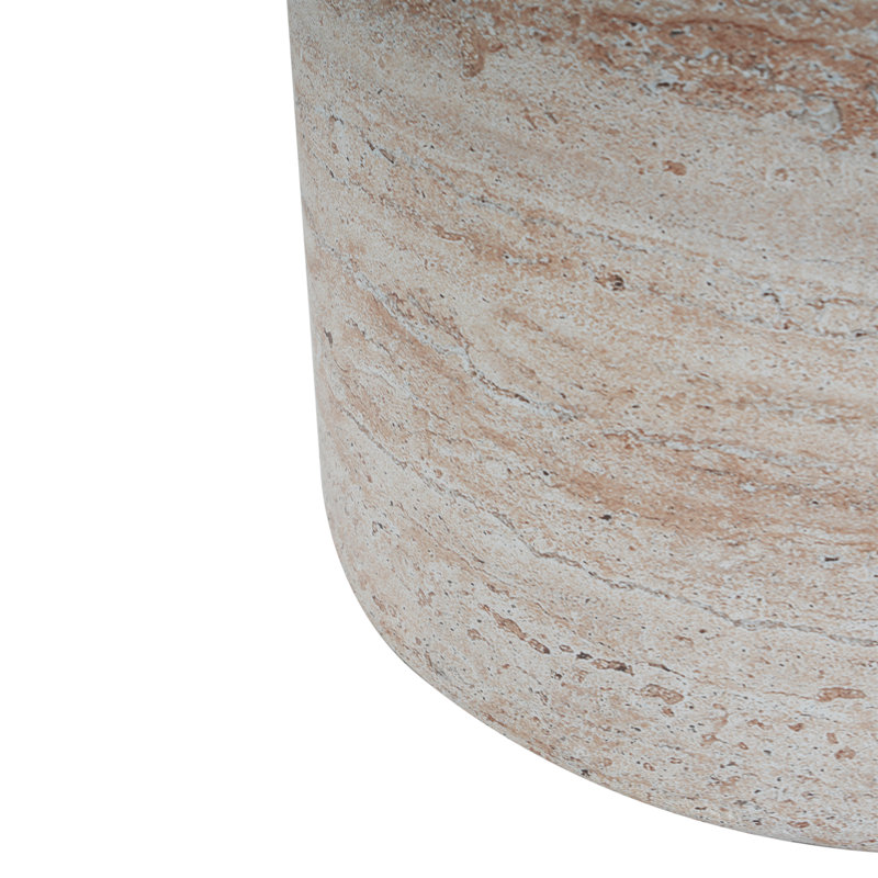 Table d'appoint en béton Travertine Finish