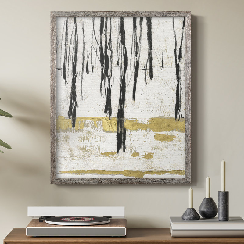Impression encadrée «Gilded Winter II» - bois massif
