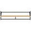 Dimick 6 Piece Wall Shelf Set with Bars Engineered Wood-2136771418