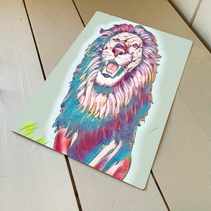 Wall Decor on Metal, 25cm H x 20cm W