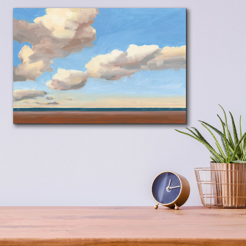 «Seascape 3» par James Wiens, art mural en verre acrylique, H 12 po x l 16 po x P 0,13 po