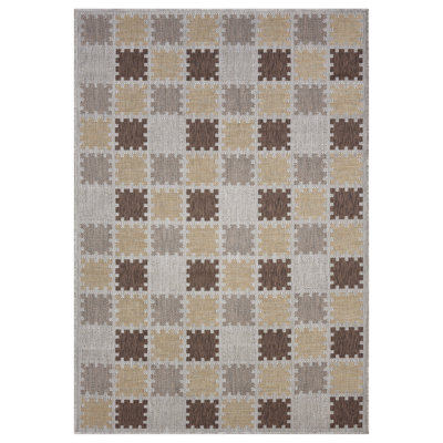 Tillee Power Loomed Polypropylene Indoor/Outdoor Rug