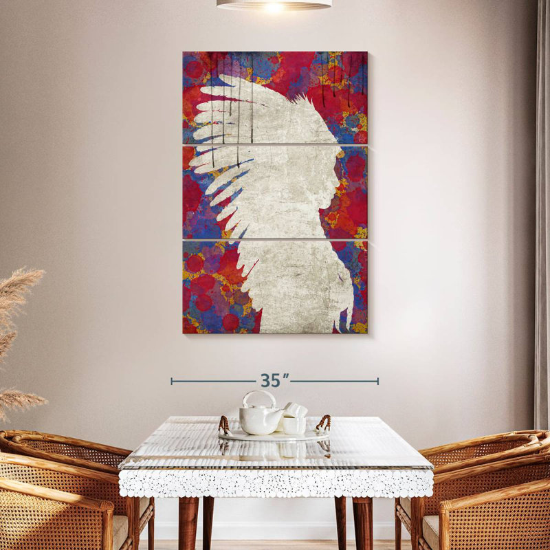 Lelar Abstract Indian, 38" H x 24" W