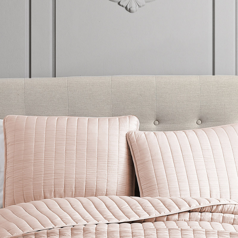 Ensemble d'édredon en polyester 2 pièces Moonstone, Édredon très grand + 1 taie d'oreiller très gra, Rose