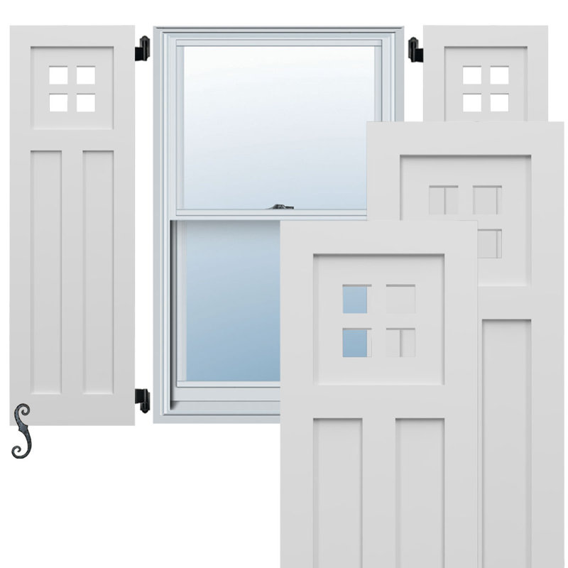 Volets EnduraCore Composite San Antonio, L 12 po, H 65 po, Blanc