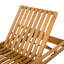 Chaise longue de patio réglable en bois d'acacia pour la cour, la piscine et le jardin (sans coussins)