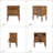 Timar 27" H 2-Drawer Solid Wood Nightstand (Set of 2) -103484647