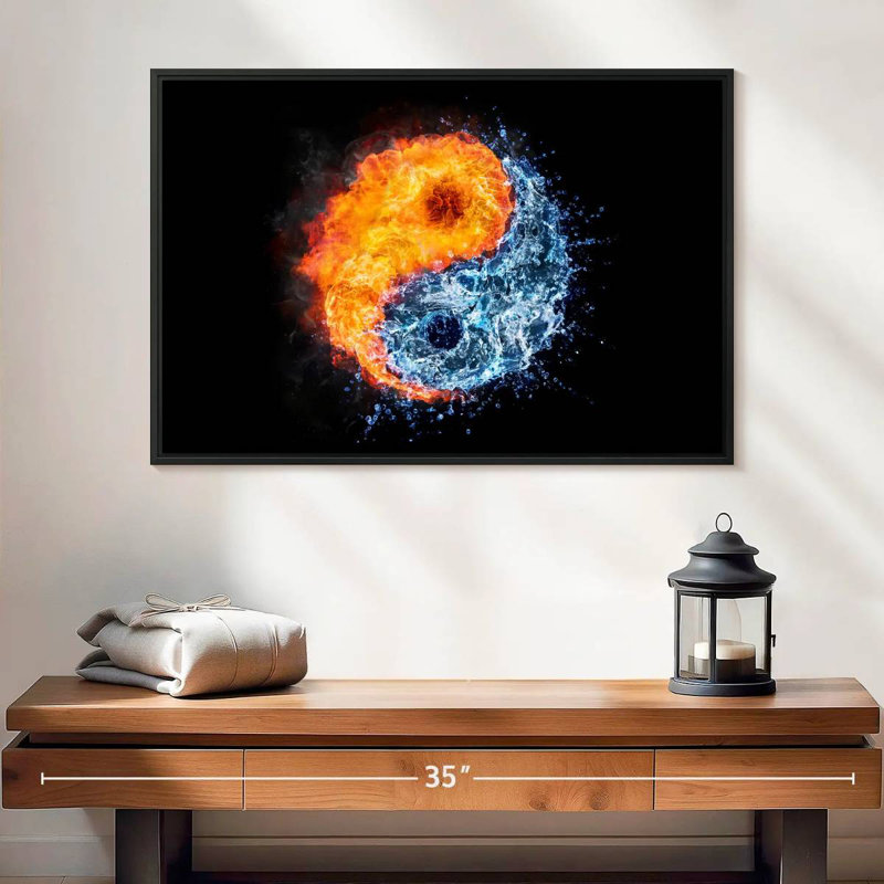 Yin Yang Elements, 17" H x 25" W