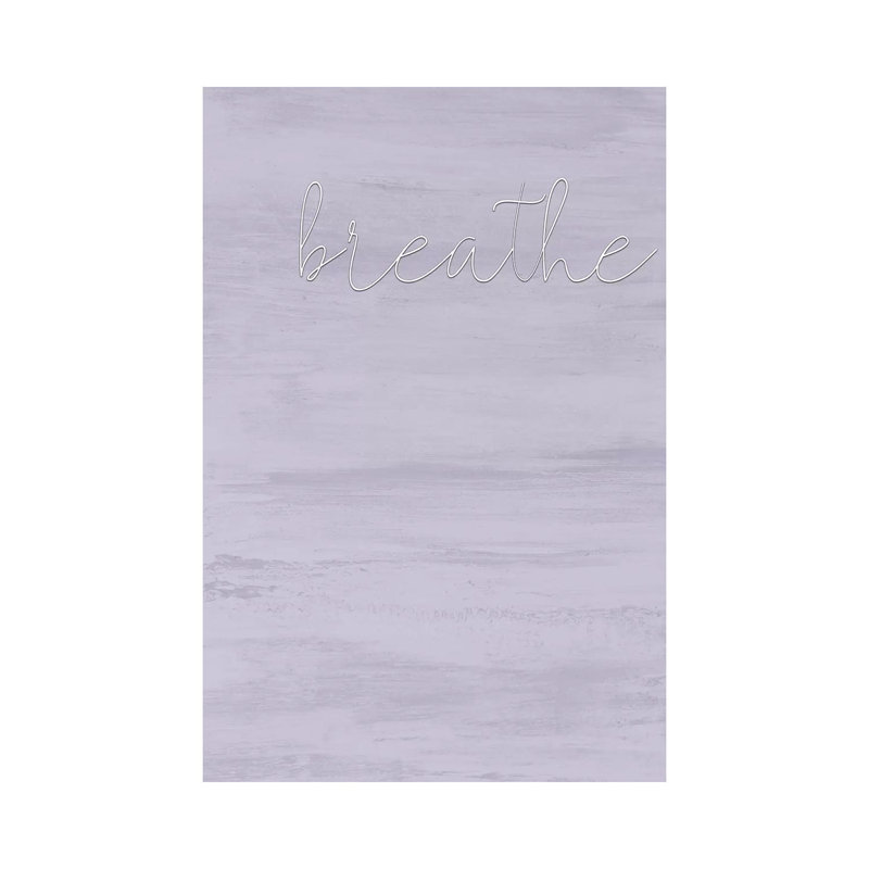 Breathe by Kimberly Allen - Print on Canvas, 30.48cm H x 20.32cm W x 1.91cm D, Wrapped Canvas