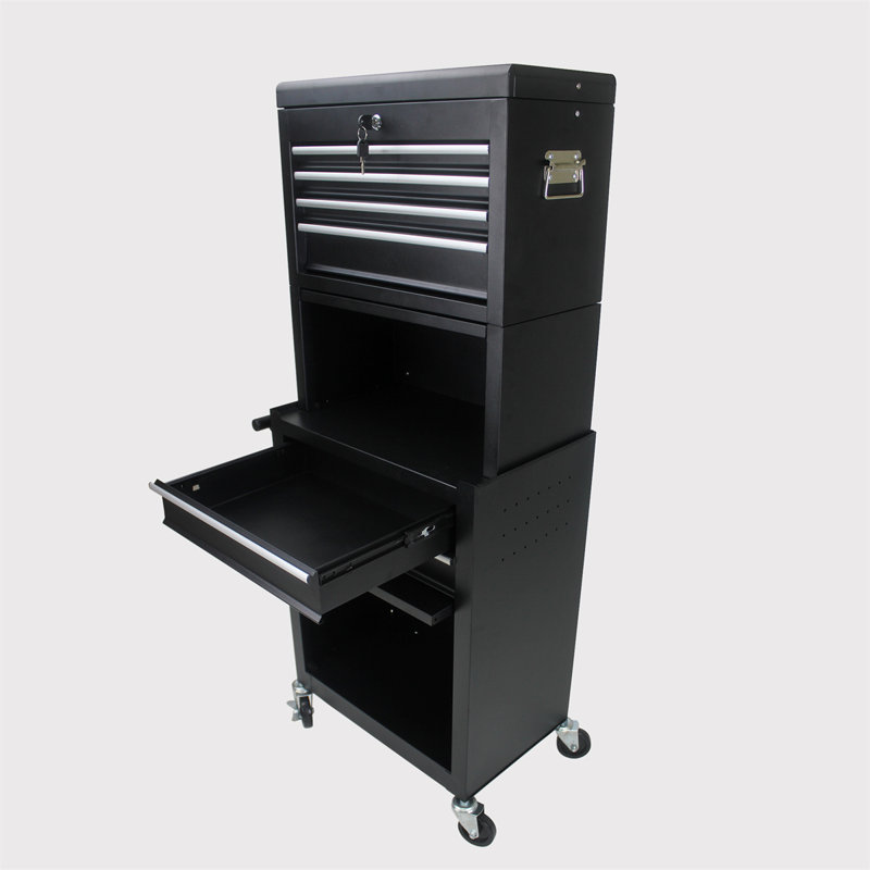13'' W Steel Job Site Storage, Black