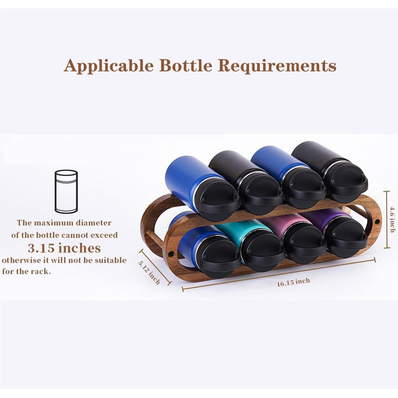 Wine Rack and Water Bottle Organizer Countertop