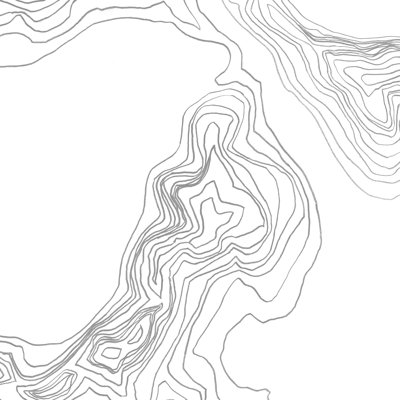 «Topographie Contour III» par June Erica Vess, reproduction d'art sur toile tendue