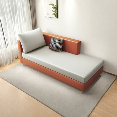 Fauteuil inclinable moderne en similicuir minimaliste