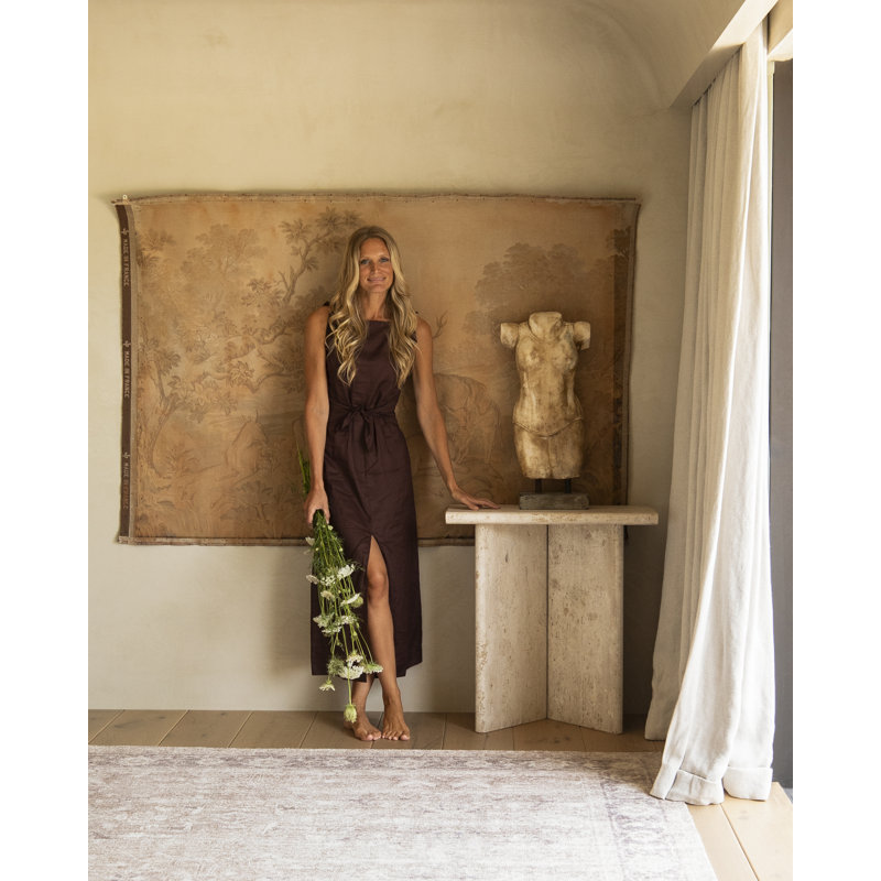 Tapis fait main Lauren Liess x Livabliss Hearth, Rectangle 5 pi x 7 pi 6 po