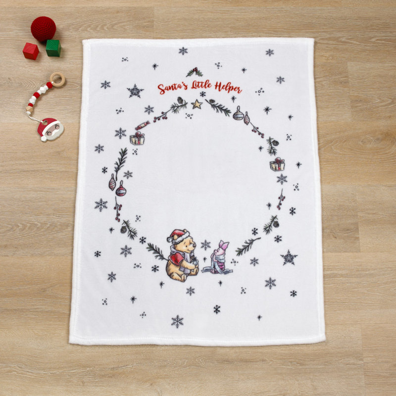  Couverture de Noël NoJo Disney Winnie l'ourson et le porcelet
