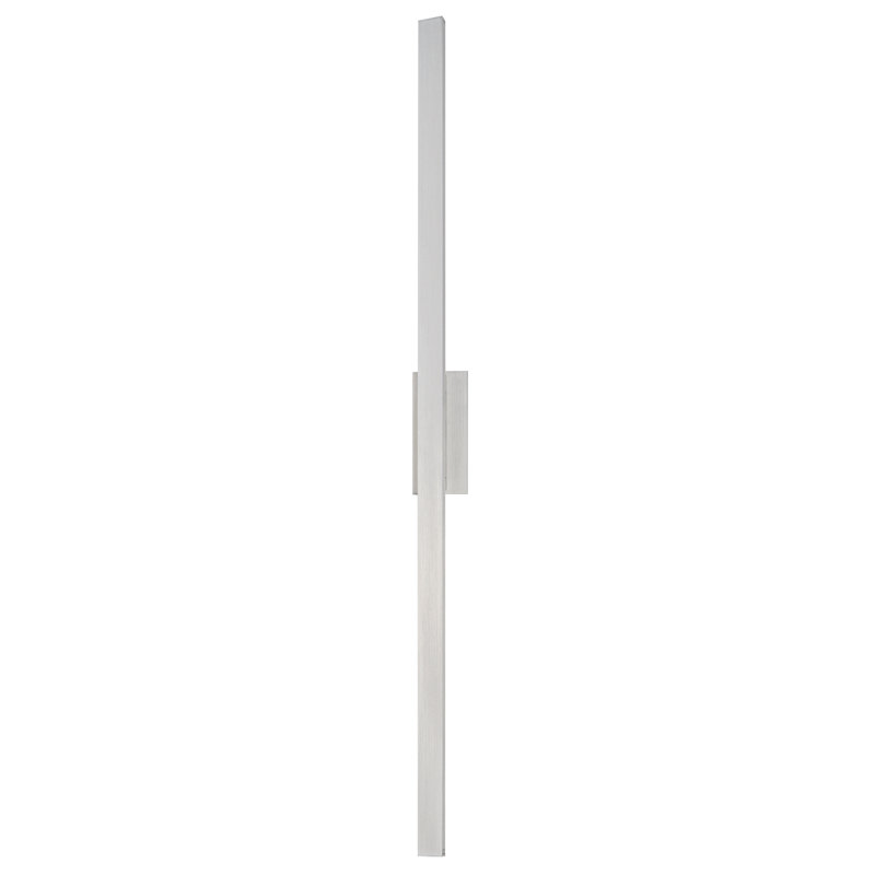 Chesnet-Outdoor Wall Mount, 96" H x 4.5" W x 2.75" D, Satin Aluminum