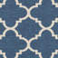 Herefordshire Hooked Navy Blue/Beige Rug-15827438