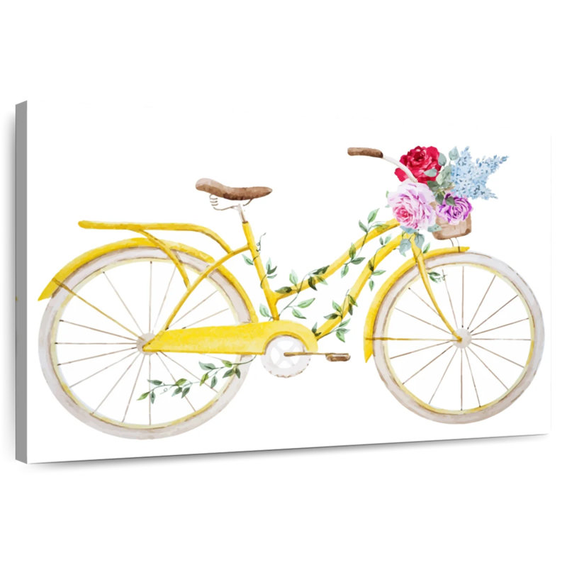 Mehar Flower Bicycle, 8" H x 12" W