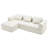 2 - Piece Chenille No Frame Compressed Boneless Sectional-878214439