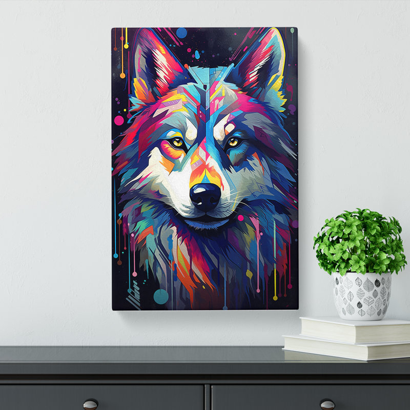 Husky Futurism No.2 - Single Picture Frame Print, 76cm H x 50cm W x 3cm D
