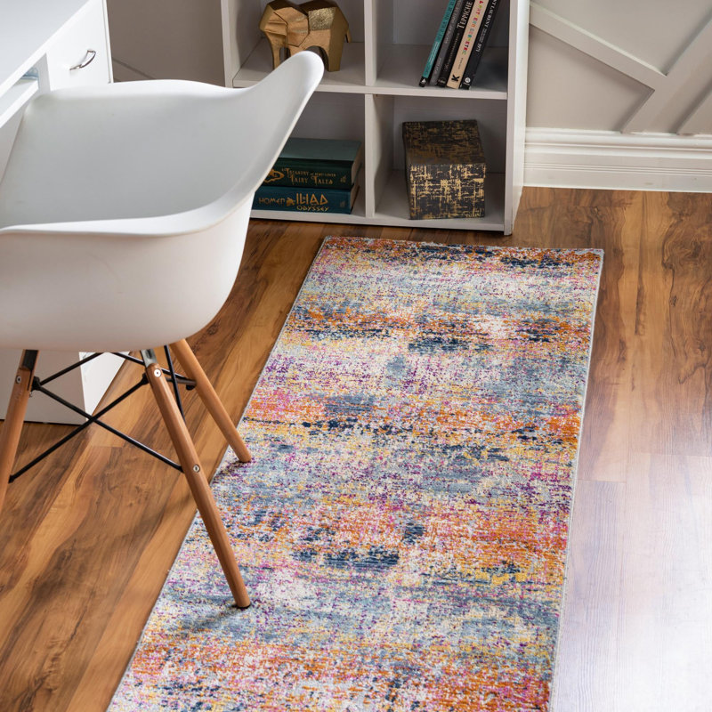 Abstract Indoor Rug, Runner 2'7" x 9'10"