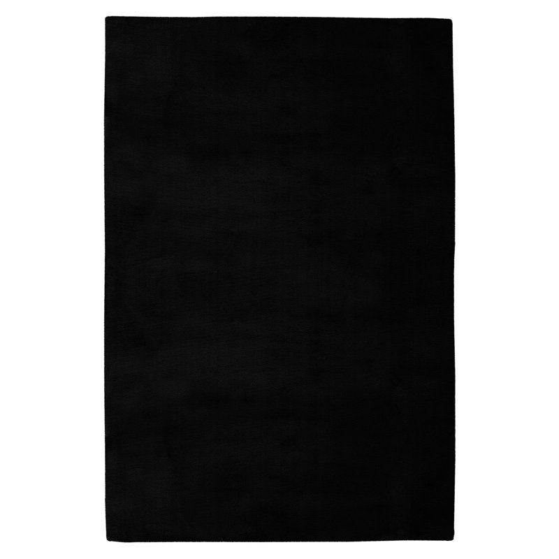 Cha Cha Hand Tufted Area Rug, Rectangle 80 x 150cm, Black