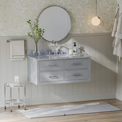 Ensemble de meuble-lavabo mural simple 43 po Ceinture